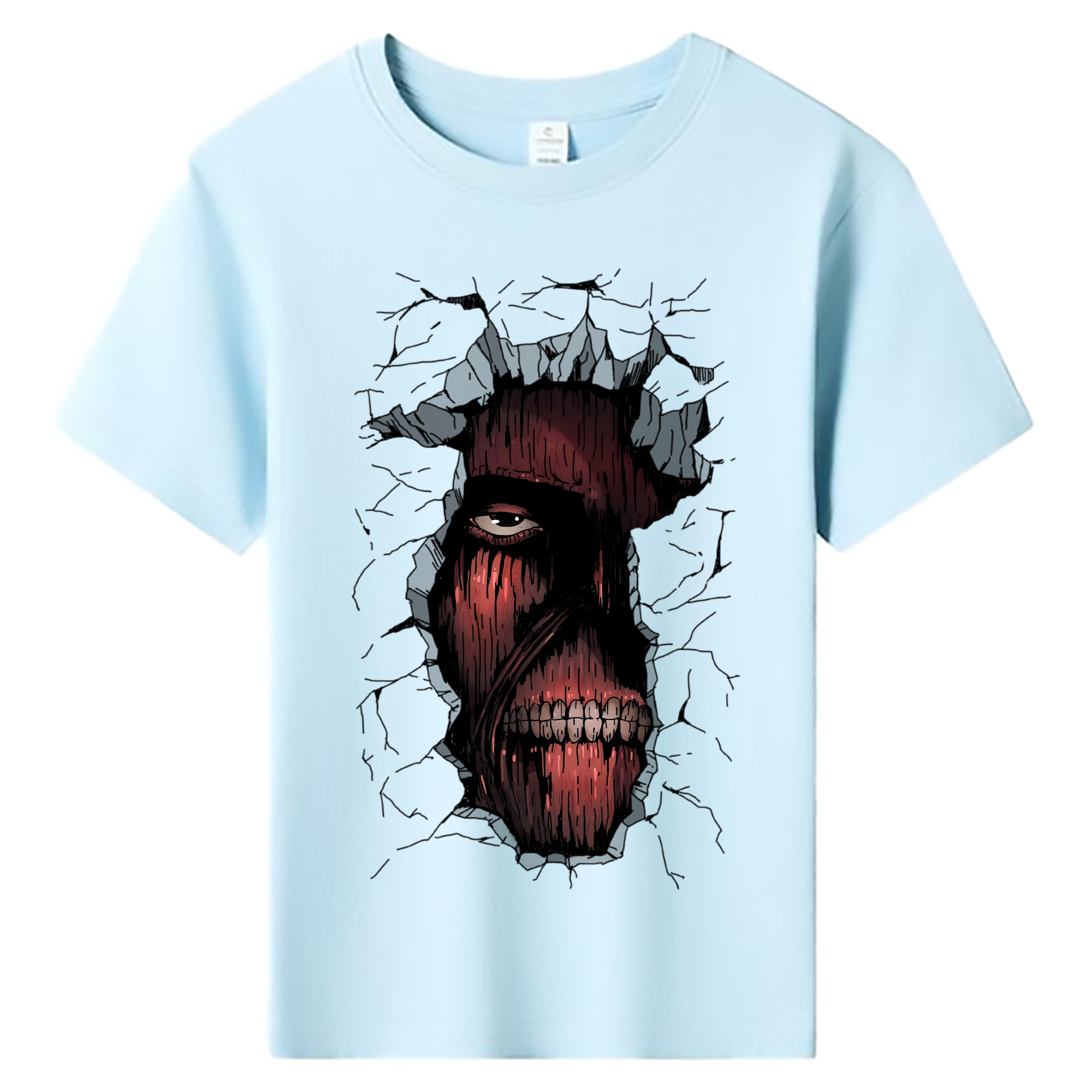 （画像用） 進撃の巨人 Attack on Titan 綿100％キッズTシャツ（フロントプリント）